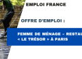 Femme de ménage – Restaurant « Le Trésor » à Paris