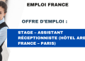 Stage – Assistant réceptionniste (Hôtel Area France – Paris)