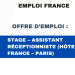 Stage – Assistant réceptionniste (Hôtel Area France – Paris)