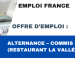 Alternance – Commis de cuisine (Restaurant La Vallée – Paris)