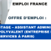 Stage – Assistant administratif polyvalent (Entreprise de services à Paris)