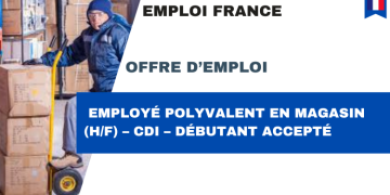 Offre d’emploi pour jeunes : Employé Polyvalent en Magasin (H/F) – CDI – Débutant accepté