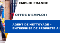 Agent de nettoyage – Entreprise de propreté à Paris (Sans papiers accepté)