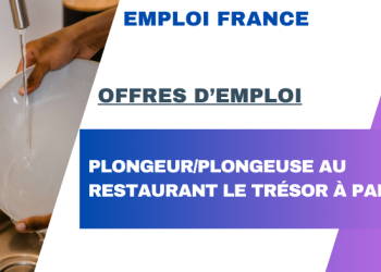 Plongeur/Plongeuse au Restaurant Le Trésor à Paris