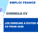 Les erreurs à éviter sur votre CV pour 2026