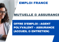 Offre d’emploi : Agent polyvalent – Assurance (Accueil & entretien)