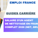 Salaire d’un agent de nettoyage en France : guide complet 2026 (net, brut, nuit)