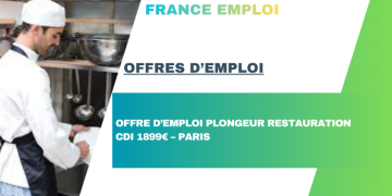 OFFRE D’EMPLOI PLONGEUR RESTAURATION CDI 1899€ – PARIS - Rosa Italianno recrute un Plongeur en CDI – 1899€ par mois – Restaurant Italien à Paris