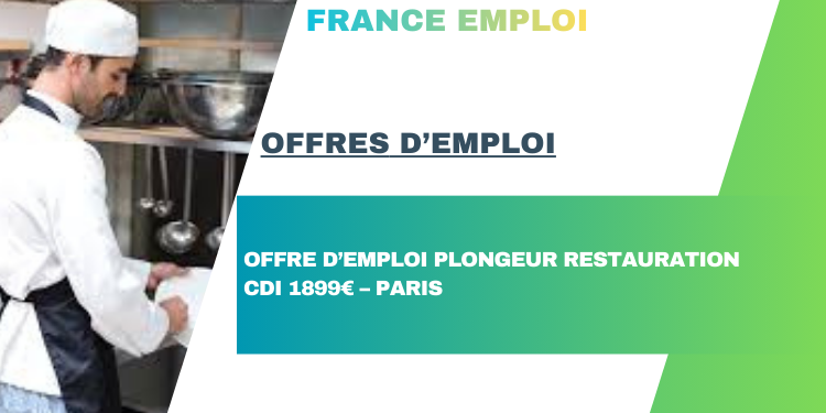 OFFRE D’EMPLOI PLONGEUR RESTAURATION CDI 1899€ – PARIS - Rosa Italianno recrute un Plongeur en CDI – 1899€ par mois – Restaurant Italien à Paris