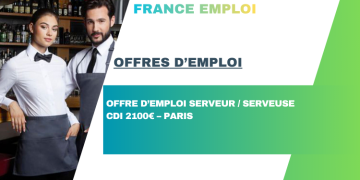 OFFRE D’EMPLOI SERVEUR / SERVEUSE CDI 2100€ – PARIS - Rosa Italianno recrute un(e) serveur(se) professionnel(le) en CDI à Paris