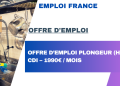 Offre d’Emploi Plongeur (H/F) – CDI – 1990€ / Mois